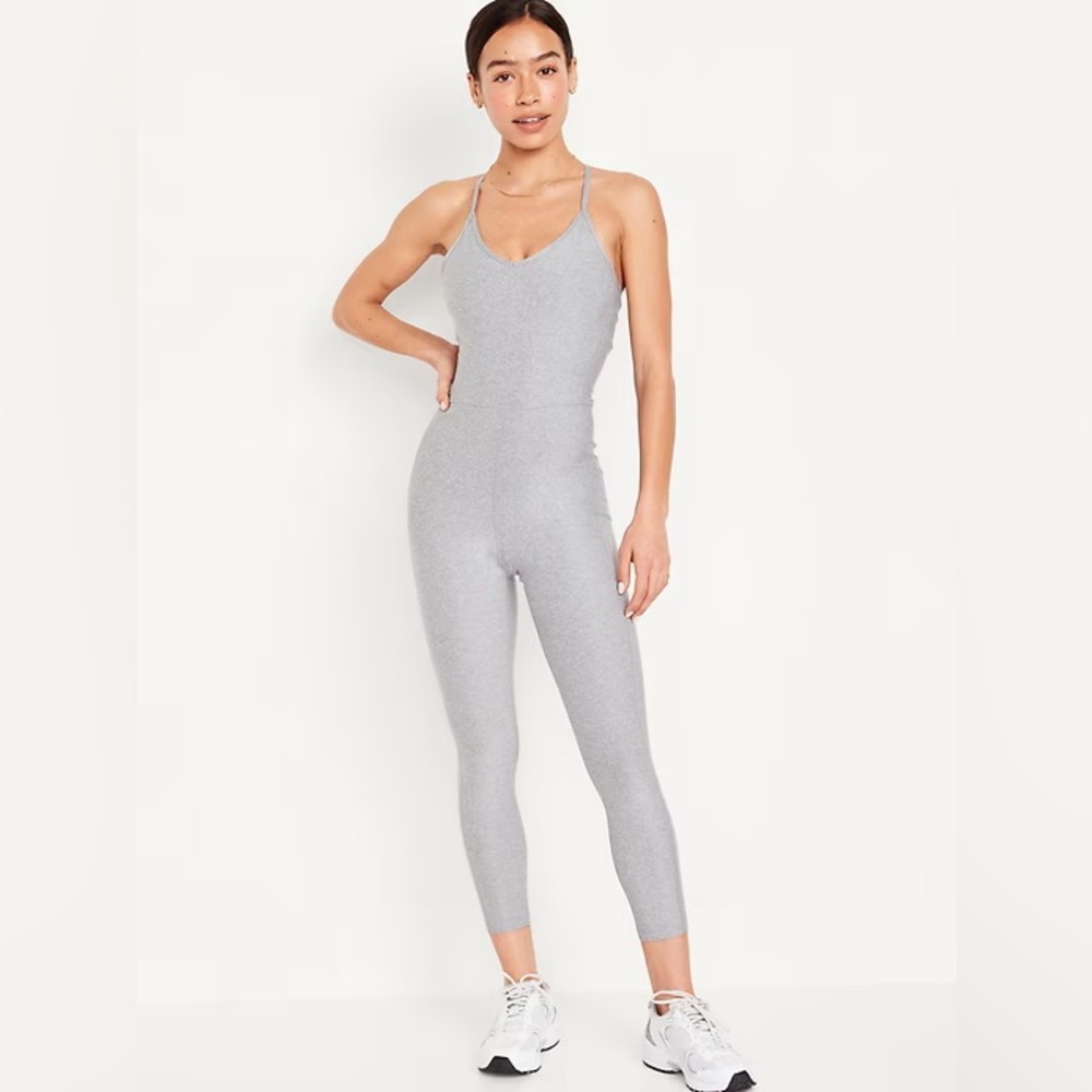 Old Navy Gray Active Bodysuit